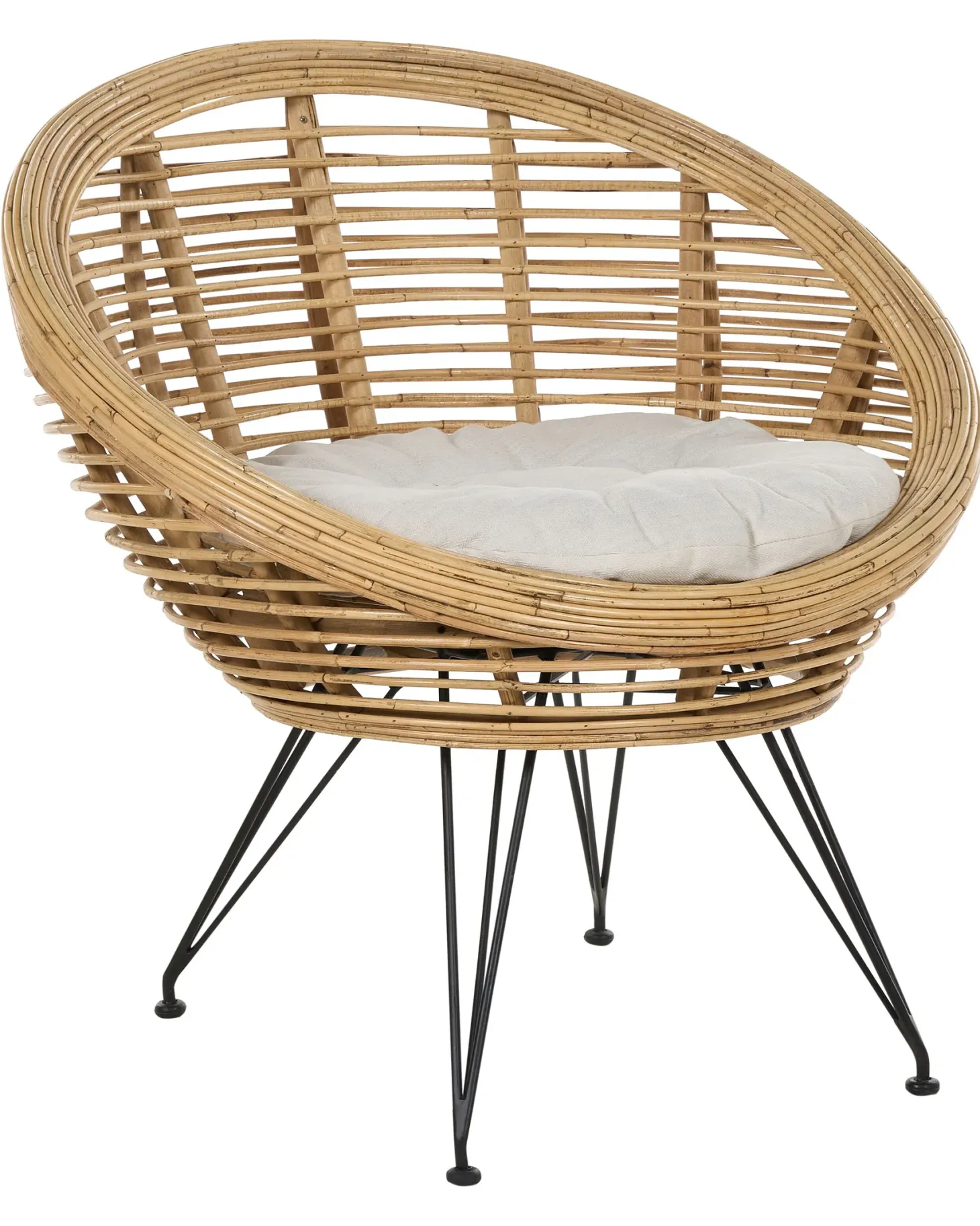Krzesło ogrodowe MARATEA Rattan Naturalny