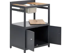Kuchnia ogrodowa ze zlewem ORTISEI Jasnobrązowy Metal