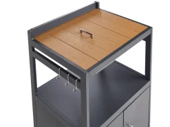 Kuchnia ogrodowa ze zlewem ORTISEI Jasnobrązowy Metal