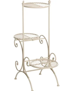 Kwietnik ASAGAO 26 cm Beżowy Metal