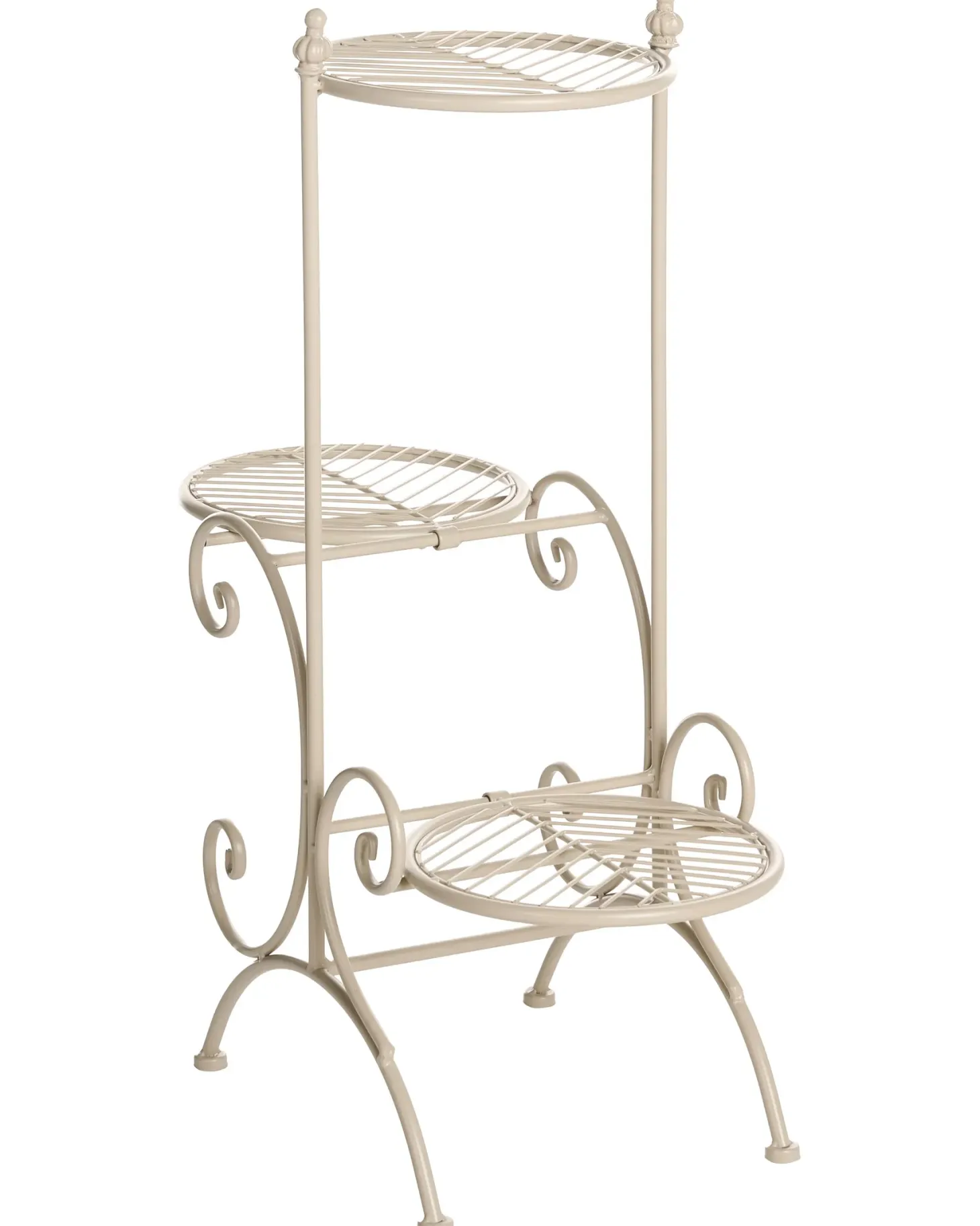Kwietnik ASAGAO 26 cm Beżowy Metal
