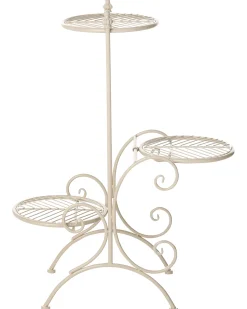 Kwietnik ASAGAO 26 cm Beżowy Metal