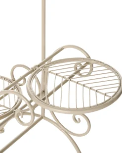 Kwietnik ASAGAO 26 cm Beżowy Metal