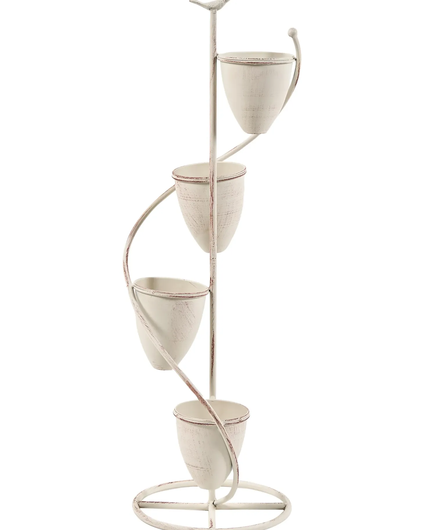 Kwietnik BANEBERRY 24 cm Beżowy Metal