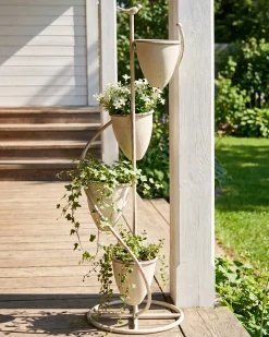 Kwietnik BANEBERRY 24 cm Beżowy Metal