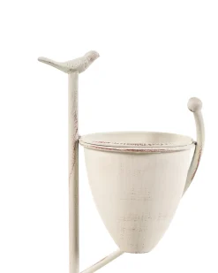 Kwietnik BANEBERRY 24 cm Beżowy Metal
