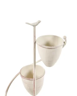 Kwietnik BANEBERRY 24 cm Beżowy Metal