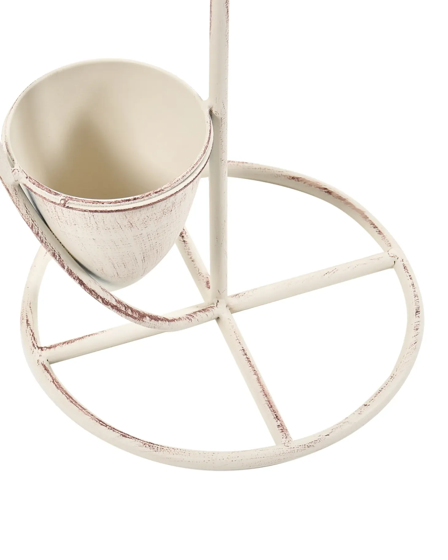 Kwietnik BANEBERRY 24 cm Beżowy Metal