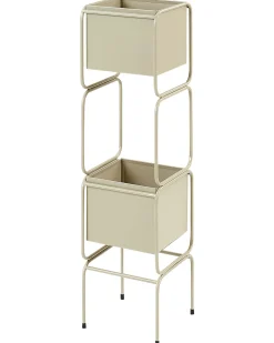 Kwietnik COTINUS Metal 20 cm Beżowy