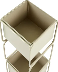 Kwietnik COTINUS Metal 20 cm Beżowy
