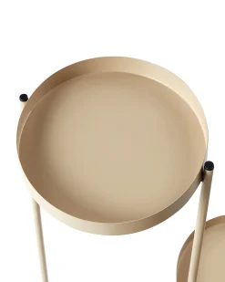 Kwietnik FRAGARIA Metal 42 cm Beżowy
