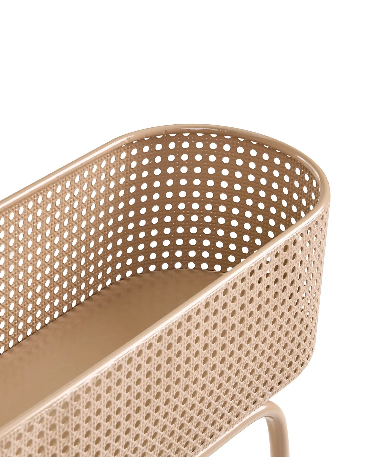 Kwietnik LINNAEA Metal 60 cm Beżowy