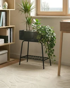 Kwietnik LINNAEA Metal 60 cm Czarny