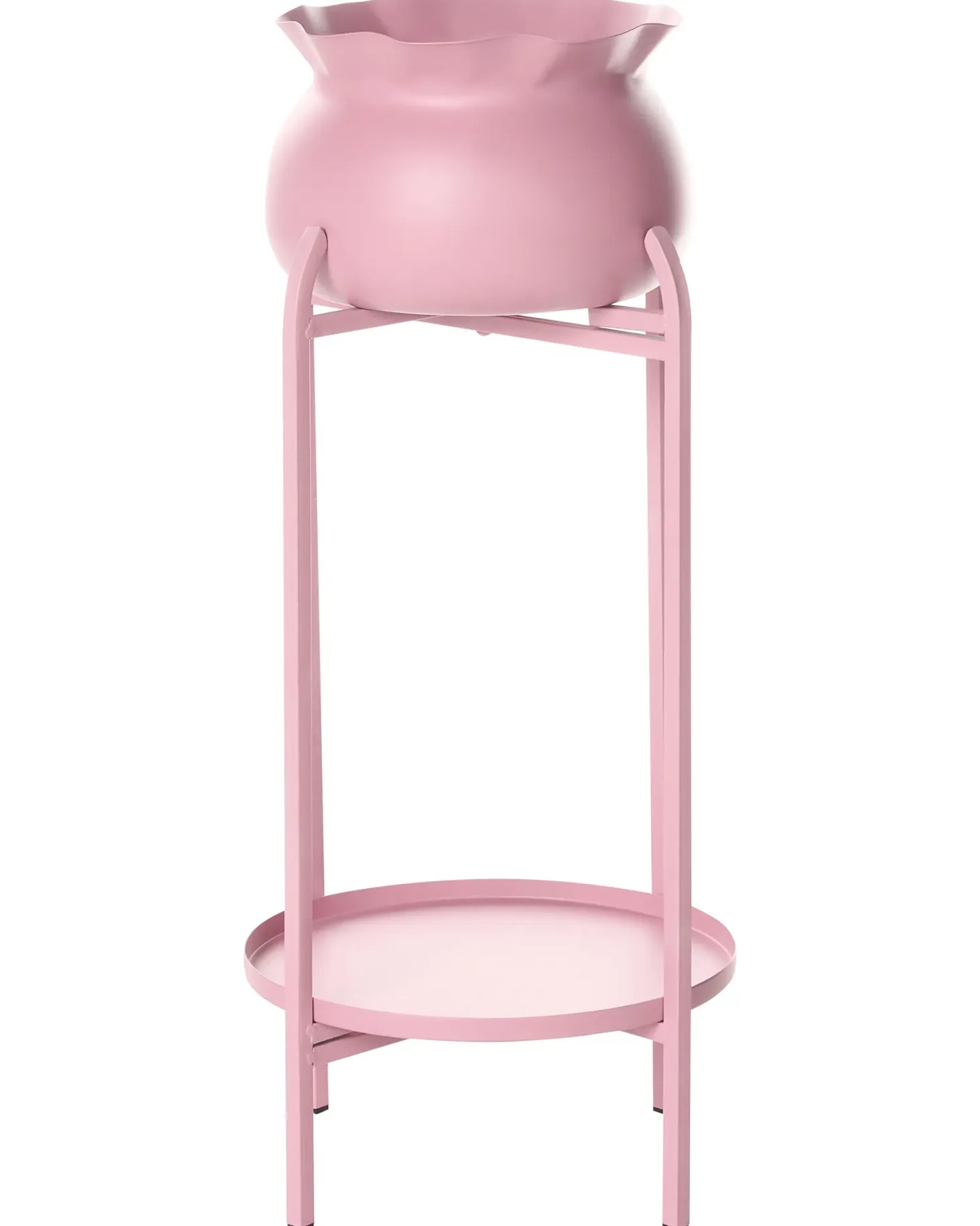 Kwietnik MOKUREN 25 cm Różowy Metal