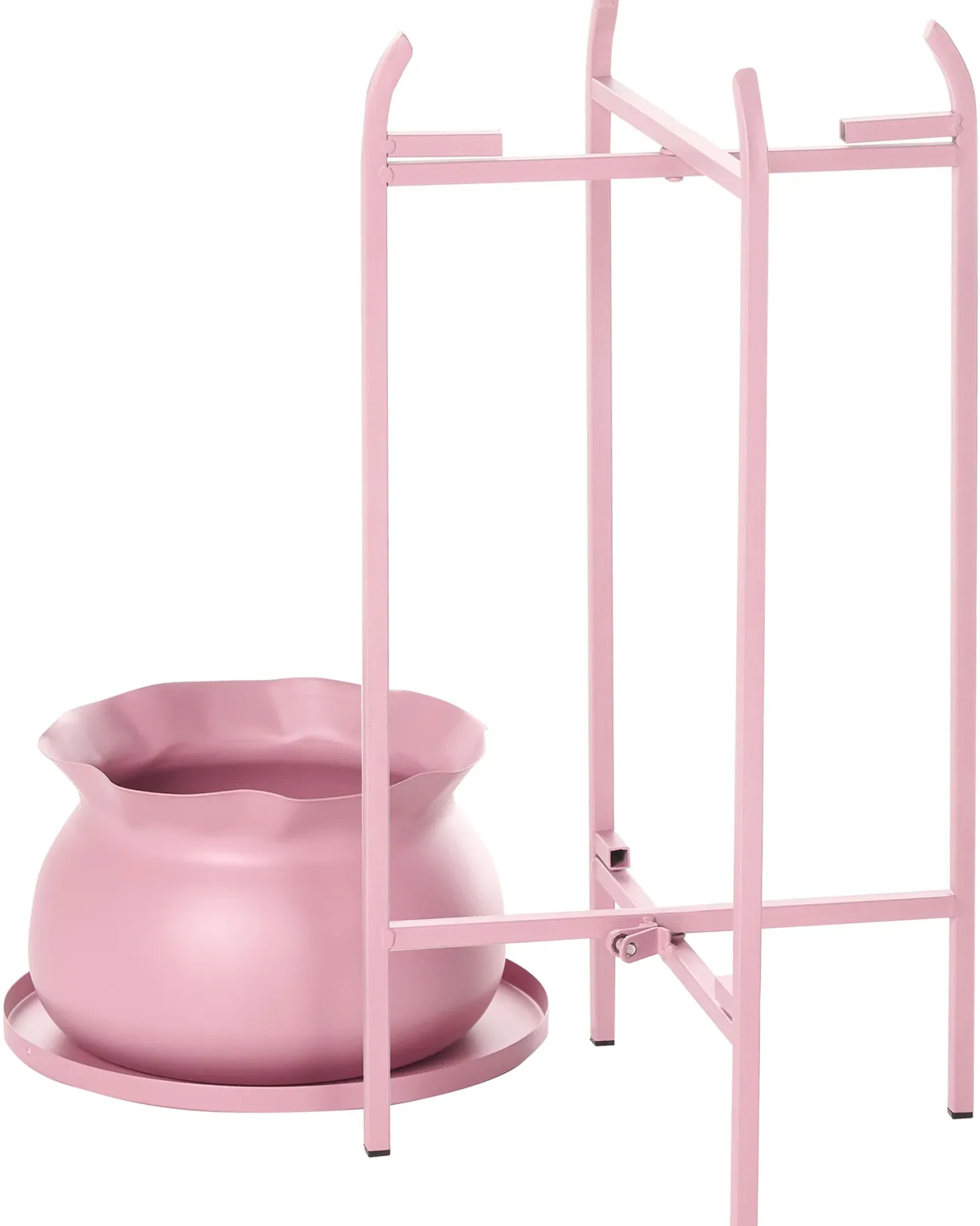 Kwietnik MOKUREN 25 cm Różowy Metal