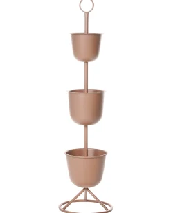 Kwietnik RENGE 28 cm Brązowy Metal