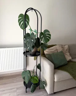 Kwietnik TAMARIX Metal 35 cm Czarny