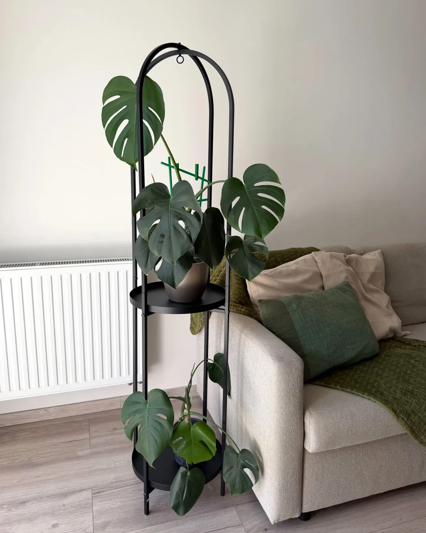 Kwietnik TAMARIX Metal 35 cm Czarny
