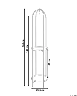 Kwietnik TAMARIX Metal 35 cm Czarny