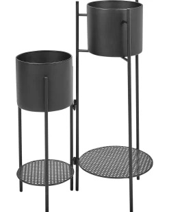 Kwietnik ULMUS Metal 58 cm Czarny