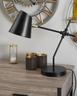 Lampa biurkowa HORTON Regulowana Metal Czarny