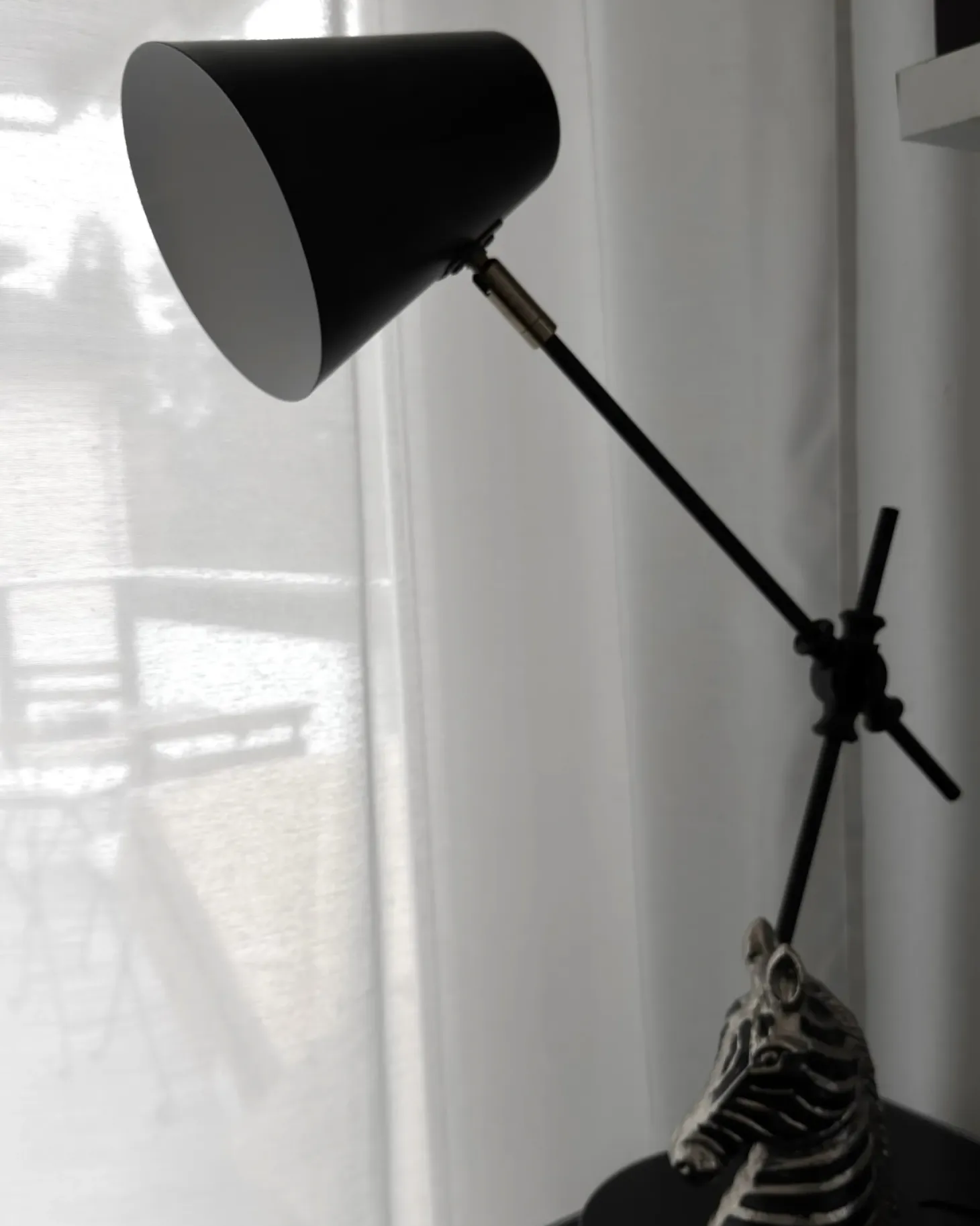 Lampa biurkowa HORTON Regulowana Metal Czarny