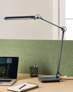 Lampa biurkowa LED AQUILA Ze ściemniaczem Szary
