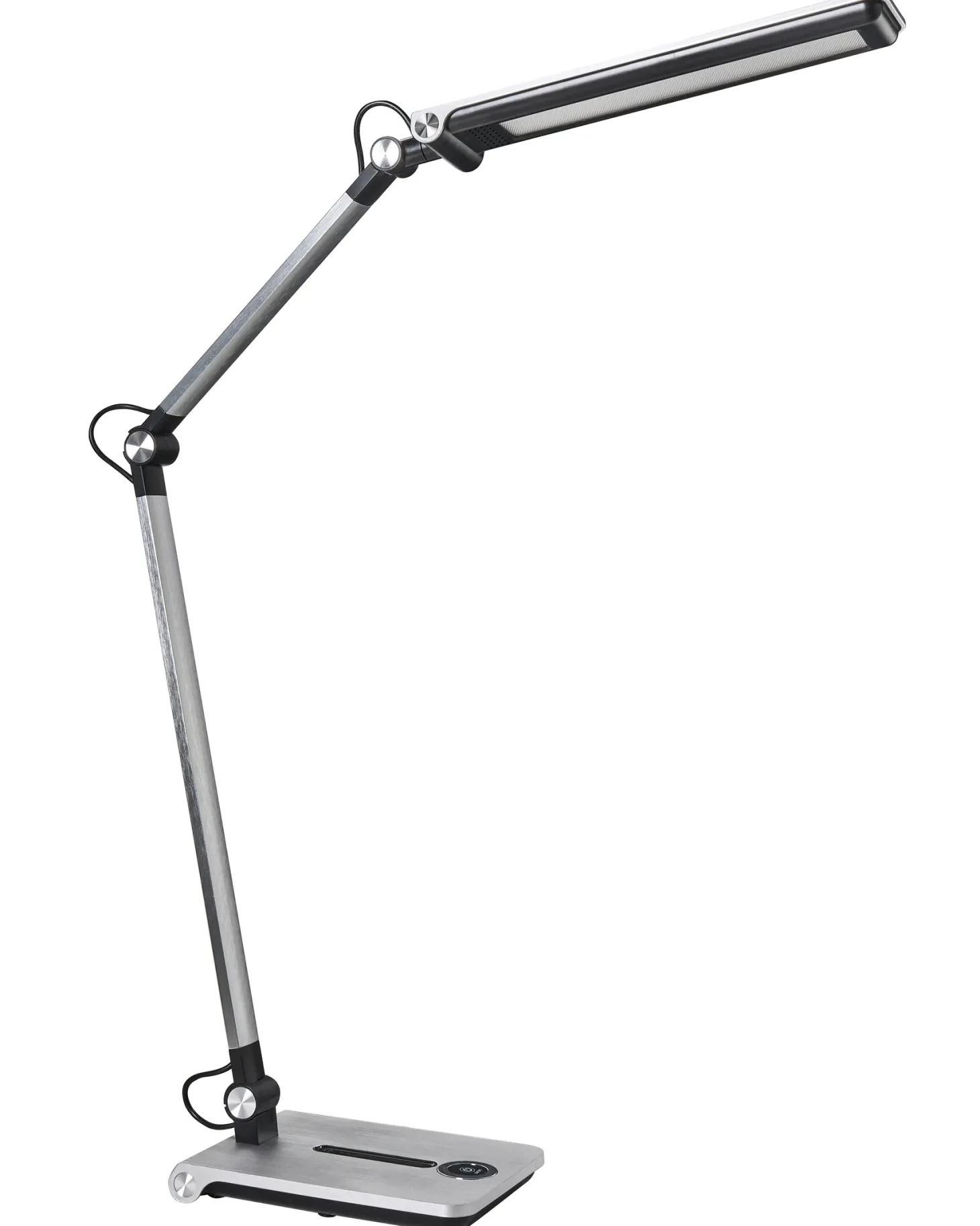 Lampa biurkowa LED AQUILA Ze ściemniaczem Srebrny