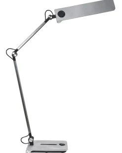 Lampa biurkowa LED AQUILA Ze ściemniaczem Srebrny