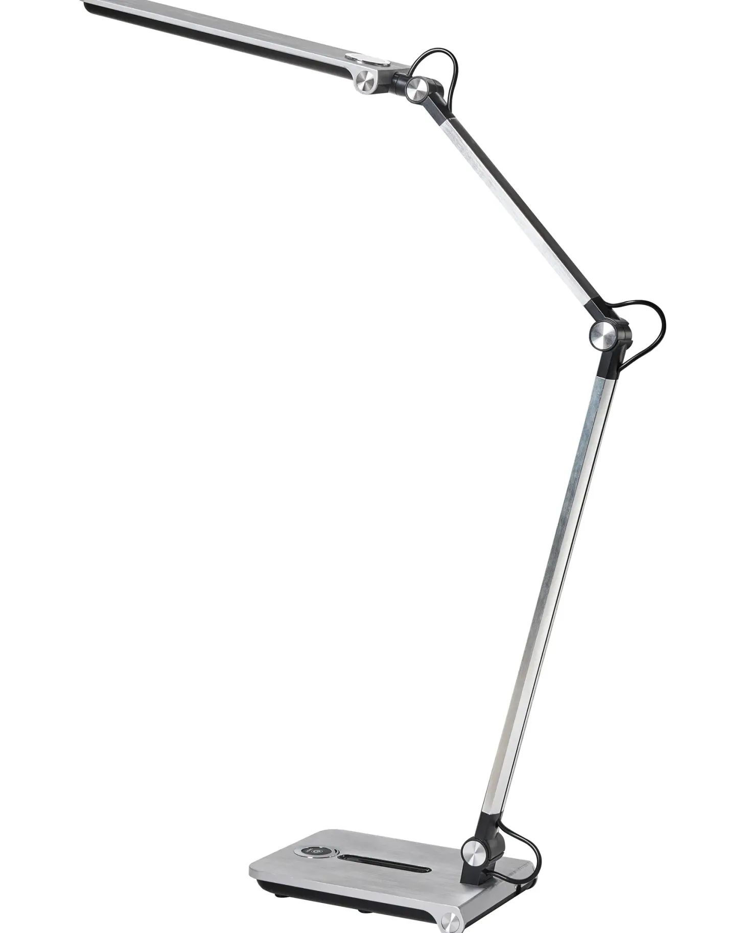 Lampa biurkowa LED AQUILA Ze ściemniaczem Srebrny