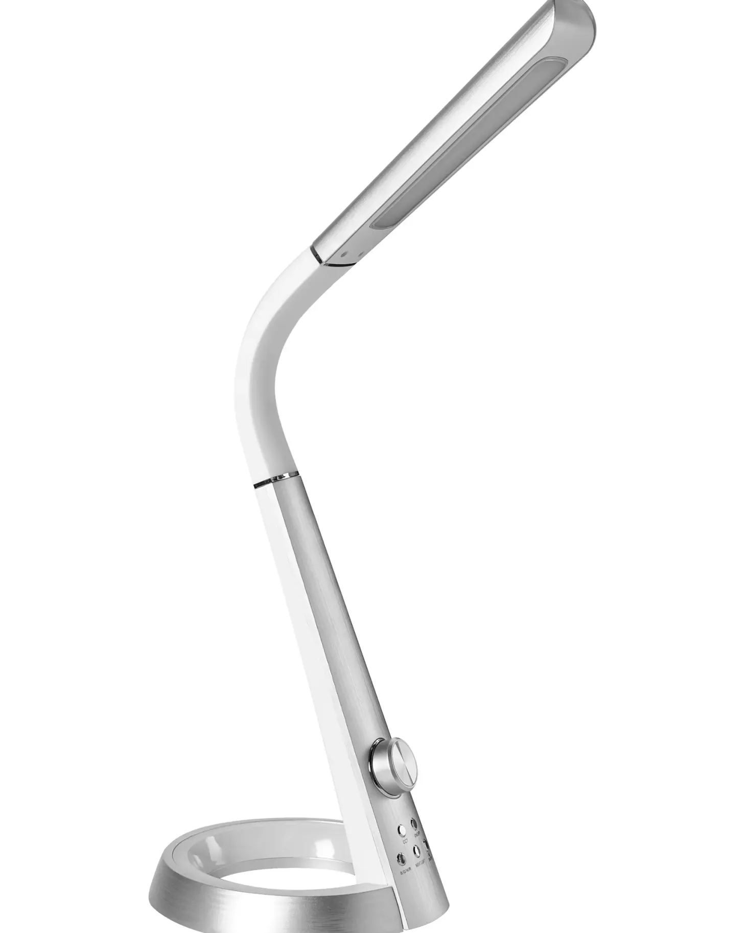 Lampa biurkowa LED CANOPUS Z portem USB Srebrny