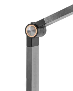 Lampa biurkowa LED CAROY Z ładowarką indukcyjną Czarny