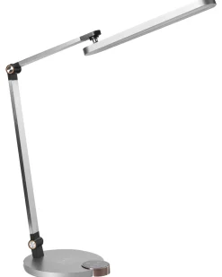 Lampa biurkowa LED CAROY Z ładowarką indukcyjną Szary