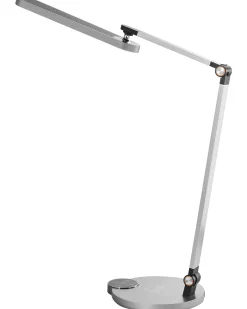 Lampa biurkowa LED CAROY Z ładowarką indukcyjną Szary