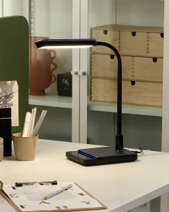 Lampa biurkowa LED CENTAURUS Ze ściemniaczem Metal Czarny
