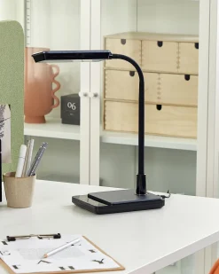 Lampa biurkowa LED CENTAURUS Ze ściemniaczem Metal Czarny