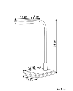 Lampa biurkowa LED CENTAURUS Ze ściemniaczem Metal Biały