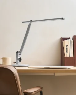 Lampa biurkowa LED CETUS Ze ściemniaczem Srebrny