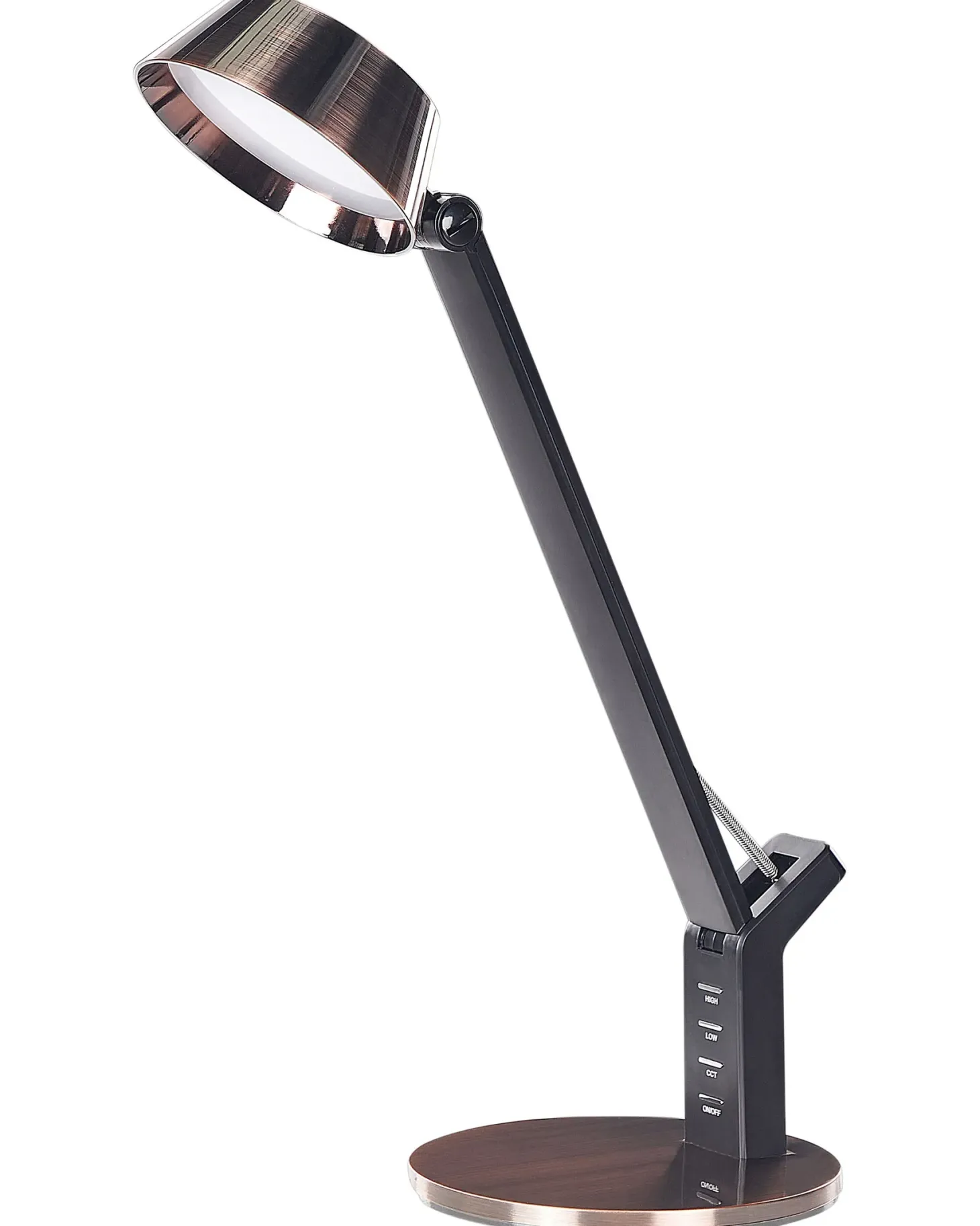 Lampa biurkowa LED CHAMAELEON Ze ściemniaczem Metal Miedziany