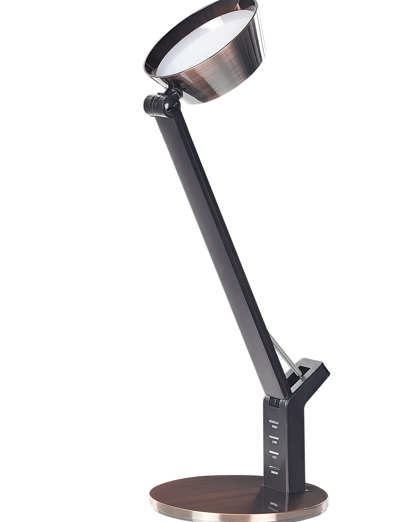 Lampa biurkowa LED CHAMAELEON Ze ściemniaczem Metal Miedziany