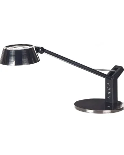Lampa biurkowa LED CHAMAELEON Z portem USB Metal Mosiężny