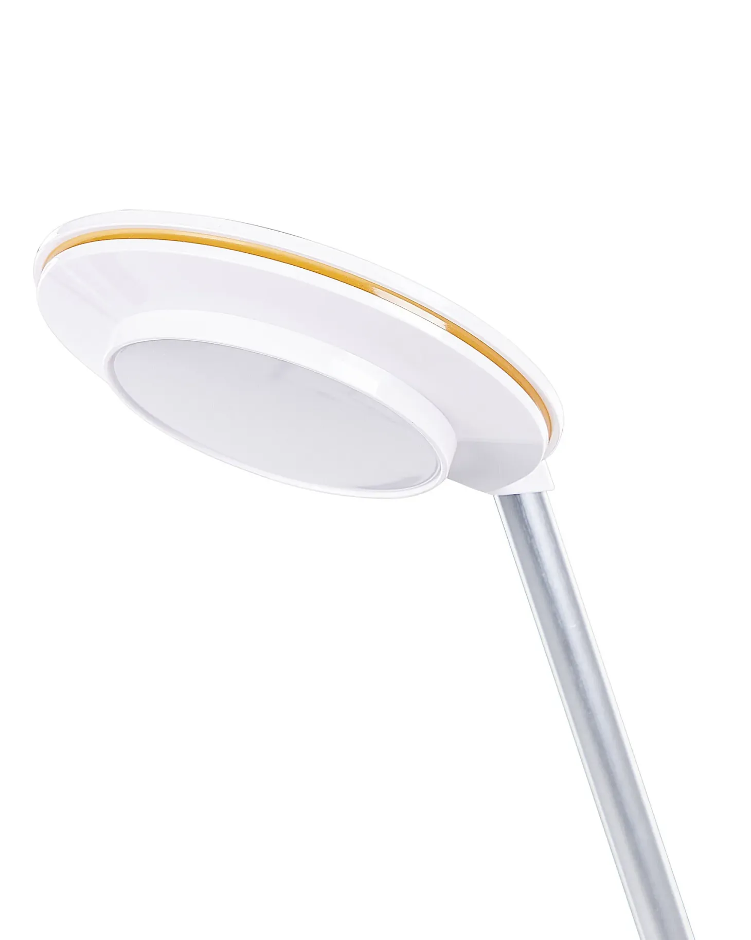 Lampa biurkowa LED CORVUS Ze ściemniaczem Metal Biały/ srebrny