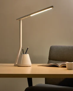 Lampa biurkowa LED DENEB Ze ściemniaczem Biały