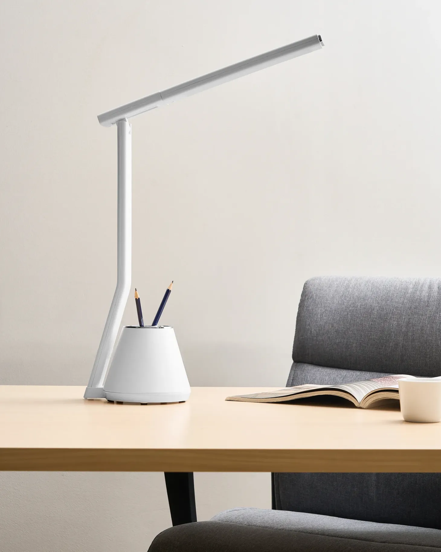 Lampa biurkowa LED DENEB Ze ściemniaczem Biały
