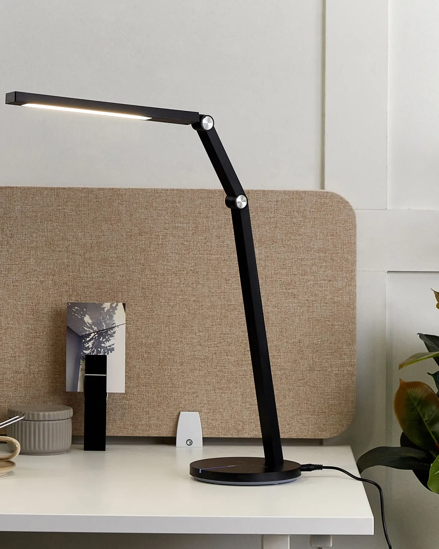 Lampa biurkowa LED DORADO Ze ściemniaczem Metal Czarny