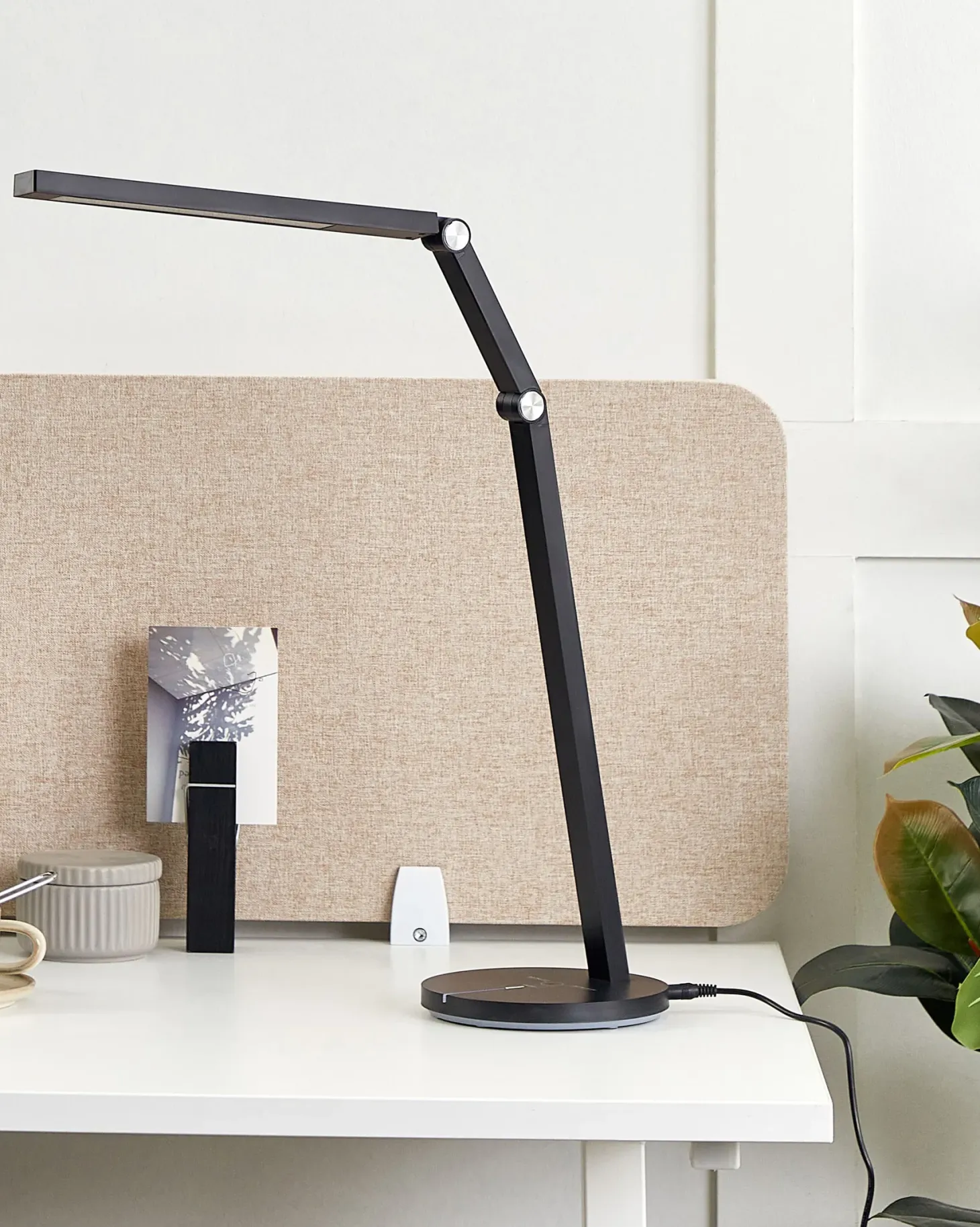 Lampa biurkowa LED DORADO Ze ściemniaczem Metal Czarny