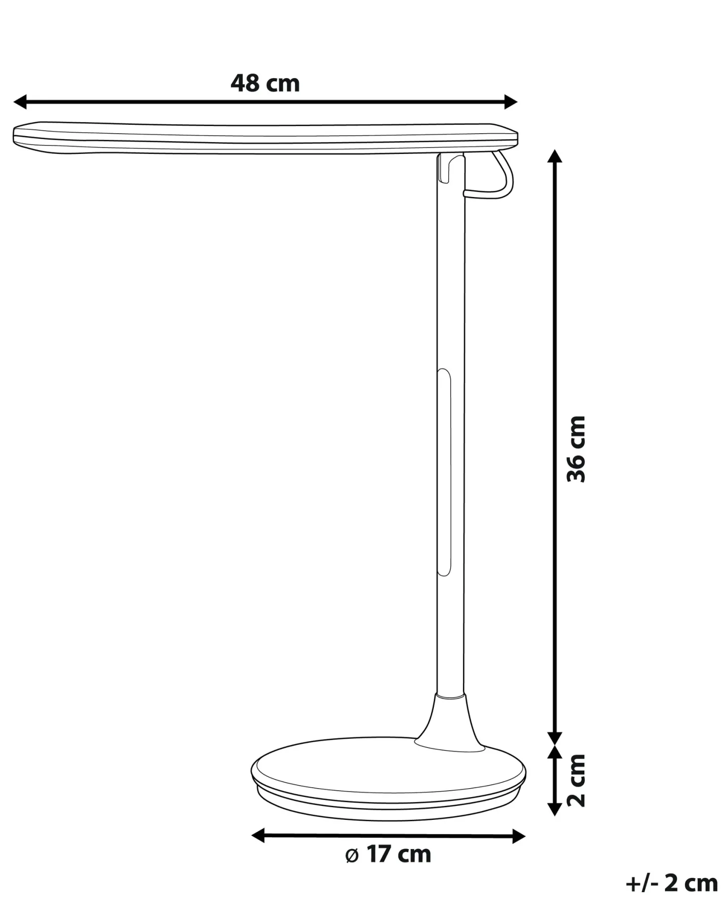 Lampa biurkowa LED DRACO Ze ściemniaczem Metal Czarny