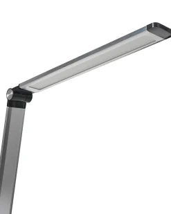 Lampa biurkowa LED ENIF Z ładowarką indukcyjną Srebrny