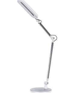 Lampa biurkowa LED GRUS Ze ściemniaczem Metal Srebrny