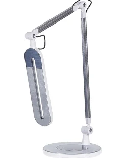 Lampa biurkowa LED GRUS Ze ściemniaczem Metal Srebrny